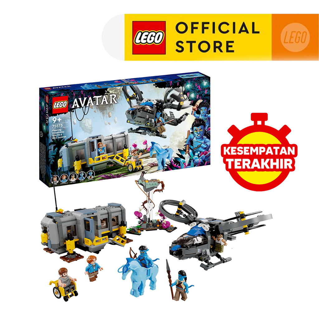 LEGO Avatar 75573 Floating Mountains: Site 26 & RDA Samson (887 Pieces) Mainan Balok (9 Tahun+)