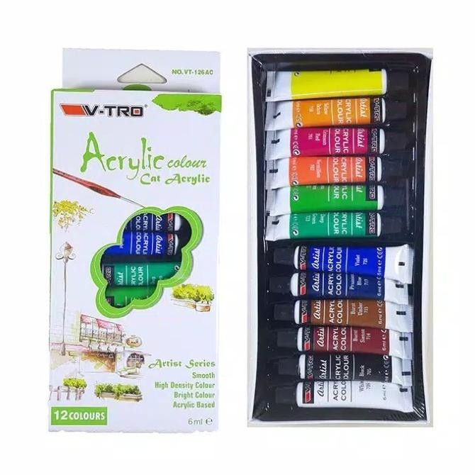 

Dwl-49 Cat Acrylic 12 Warna / Cat Acrylic Murah / Cat Kanvas