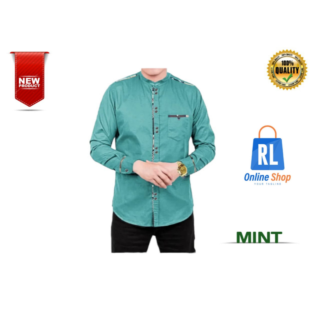 Baju Koko Pria 2025 Koko Pria Murah Baru Baju Pria Lebaran Idul Fitri 2025 Baju Muslim Terbaru Kemej