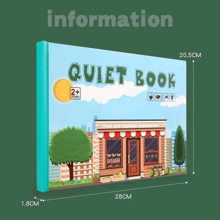 

Children Busy Book/Quiet Book Activity/ Reused Book/ Buku Aktivitas Anak