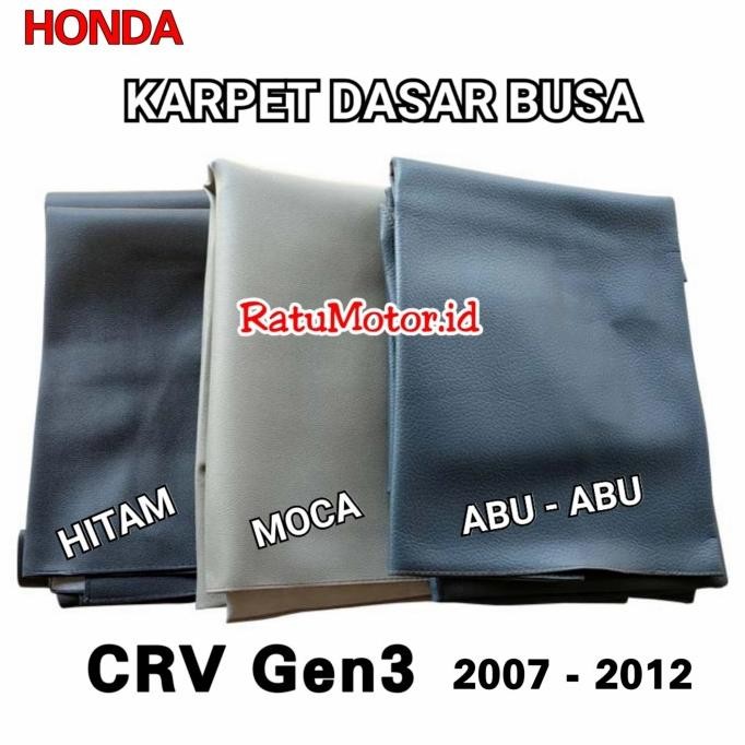 Promo Karpet Dasar Mobil for Honda CRV 2007-2012 Gen-3 Bahan Busa COD