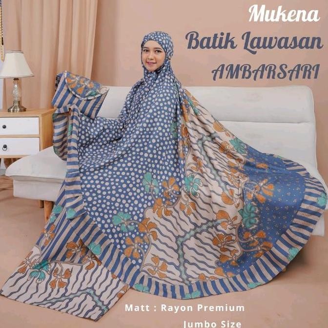 Diskon Mukena Ambarsari || Mukena Batik Jumbo Rayon Premium | Grosir Mukena Batik Etnik