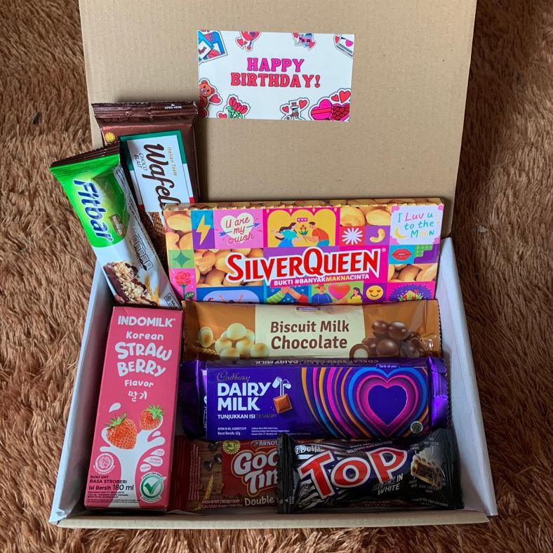 

COD Hampers LED + Valentine Edition Silver Queen | Kado Termurah ol-133