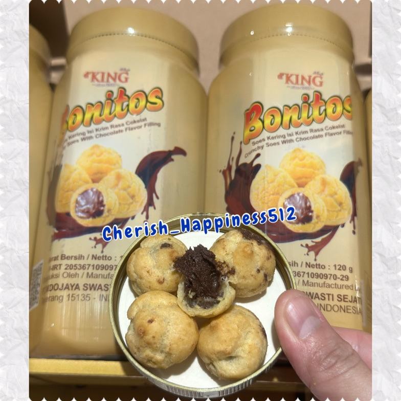 

TERLARIS [Mix] 1 Kotak Isi d'King Bonitos Soes Kering Rasa Coklat + Bonibol Coklat Combi Pelangi mb-24