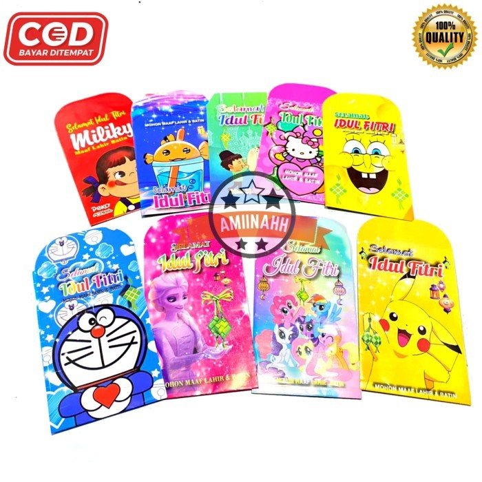 

New! HOTSALE AMPLOP THR LEBARAN IDUL FITRI 1 PACK ISI 100 LUCU UNIK RANDO Idul Fitri