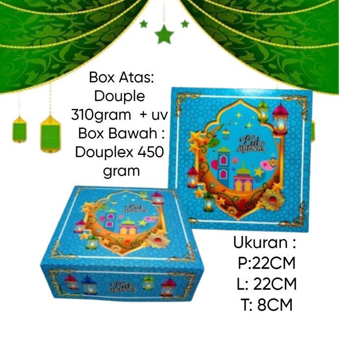 

New! Dus Kotak Kue Untuk Lebaran / Dus Hamper Idul Fitri Idul Fitri