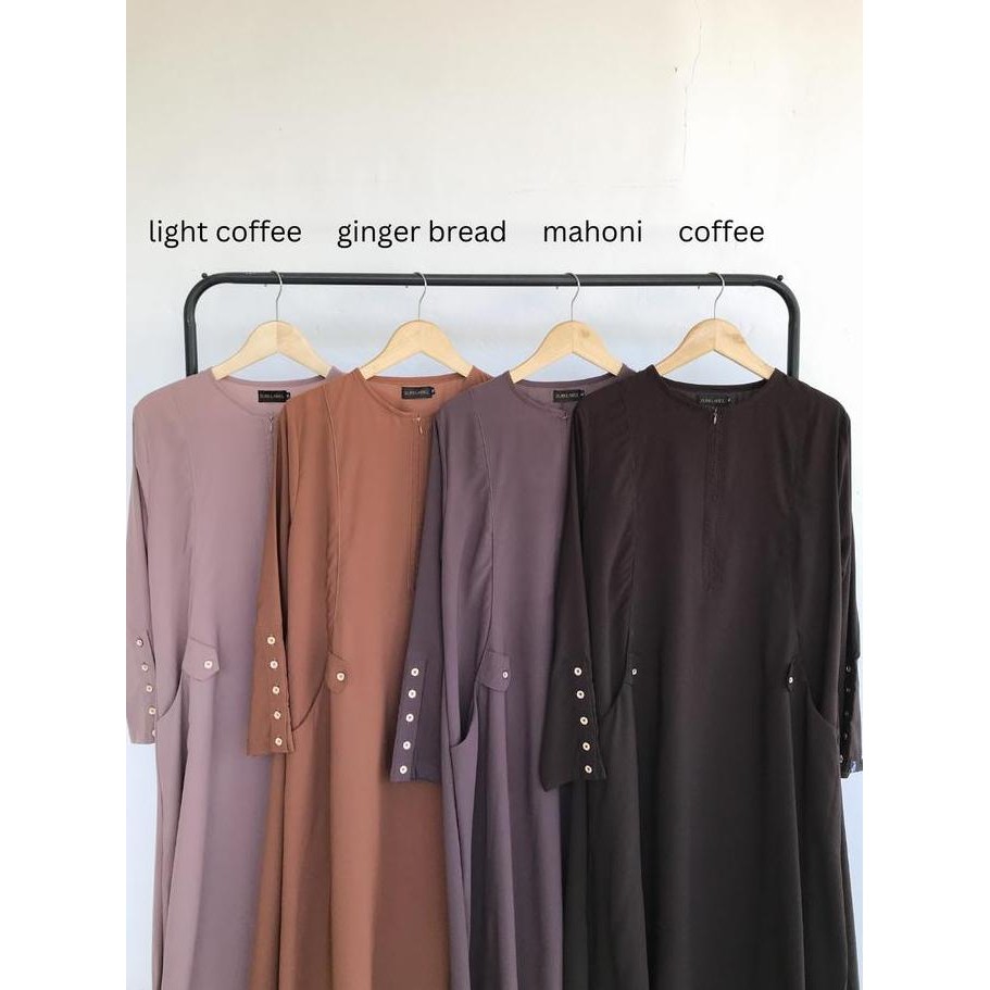 Limited, Lamia Abaya Basic Fortaleza Pocket By Zurilabel