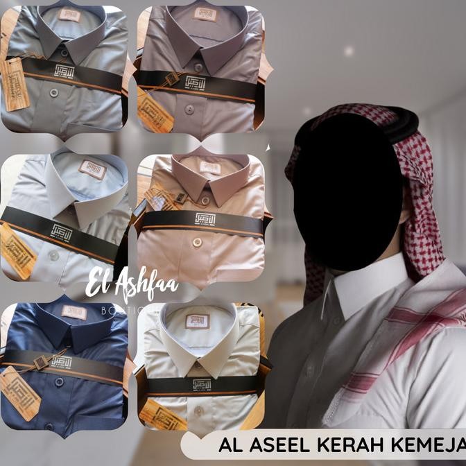 Super Promo, Jubah Saudi | Gamis Pria | Al Aseel Kerah Kemeja - El Ashfaa Boutique