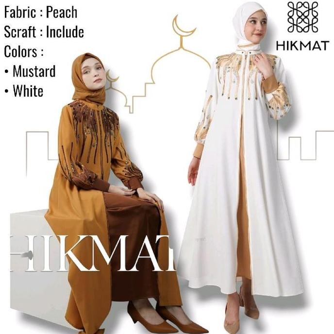 Super Sale, Abaya Hikmat Fashion Original A5544