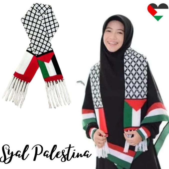 Syal Rajut Palestina / Syal Rajut komputer / Syal Palestine - COD