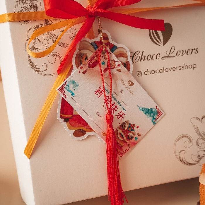 

20x20cm BOLU JADUL WIJSMAN XI NIAN Imlek GIft Hampers Chinese new year Corporate Parcel