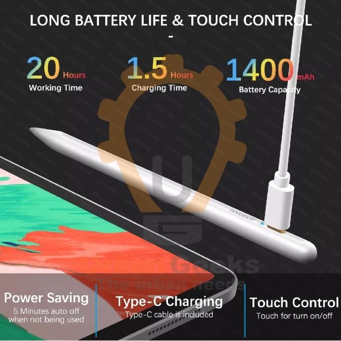 GOOJODOQ GEN-9 APPLE PENCIL / PALM REJECTION STYLUS PEN IPAD 2018 2020