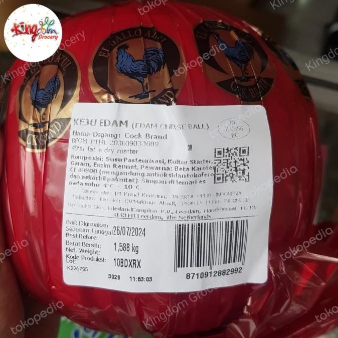 

KEJU EDAM AYAM EMAS BOLA UTUH