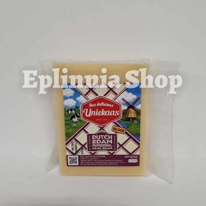 

UNIEKAAS BLOCK DUTCH EDAM PROFESIONAL 200 GR - UNIEKAS KEJU EDAM
