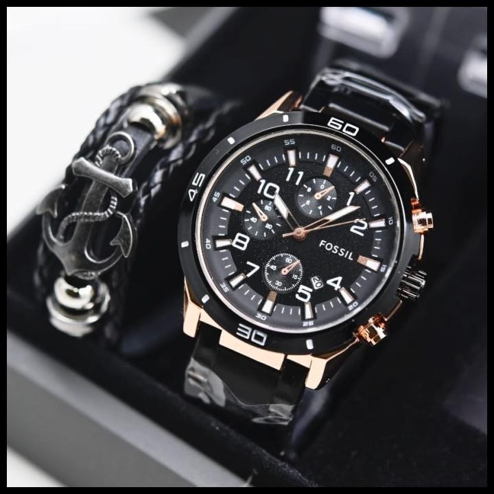 Terlaris Jam Tangan Pria Fossil Rantai Chrono Variasi Good Quality