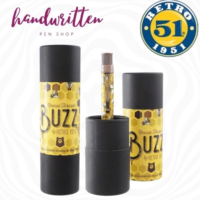 

RETRO 51 TORNADO RESCUE ROLLERBALL BALLPOINT PEN BUZZ HONEYBEE/ PULPEN
