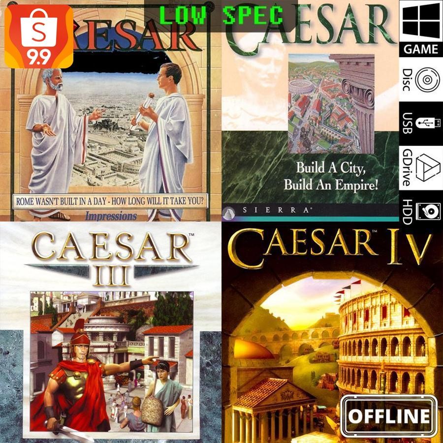 caesar i/caesar ii/caesar iii/caesar iv/caesar 1/caesar 2/caesar 3/caesar 4 pc full version baru