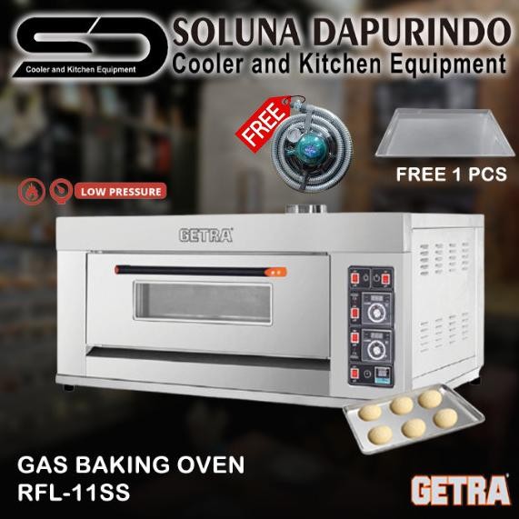 GETRA Gas Baking Oven RFL-11SS /Pemanggang Roti/ RFL11SS