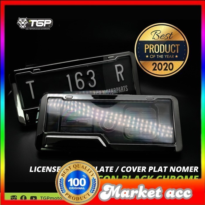 Dudukan Plat Nomor Motor ICON Chrome Aksesoris Variasi Beat Vario Nmax