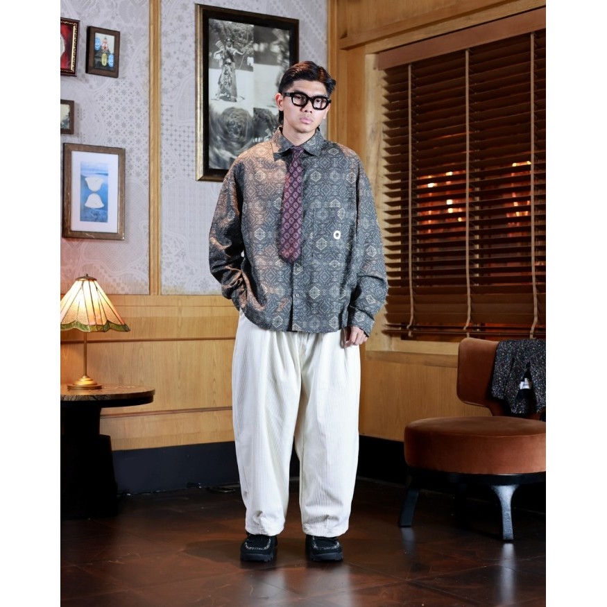 Othman - Sage Pattern Longshirt