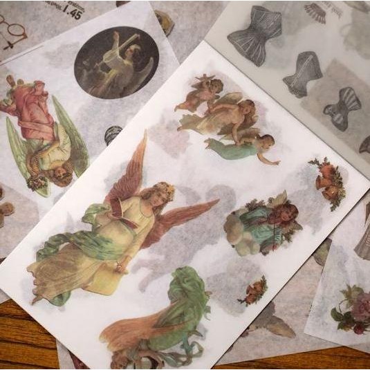 

BOOK STICKERS PACKS - RETRO WASHI STICKERS (20SHEETS)