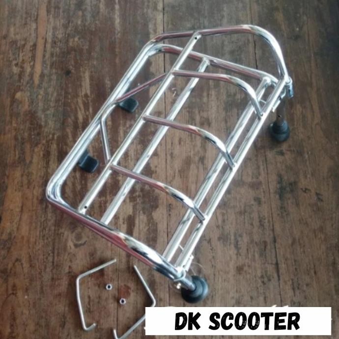 aksesoris vespa rak depan front rack ulma cembung vespa super sprint