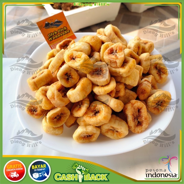 

STOK TERBATAS KERIPIK PISANG OVEN KRISPY OLEH OLEH KHAS WONOSOBO
