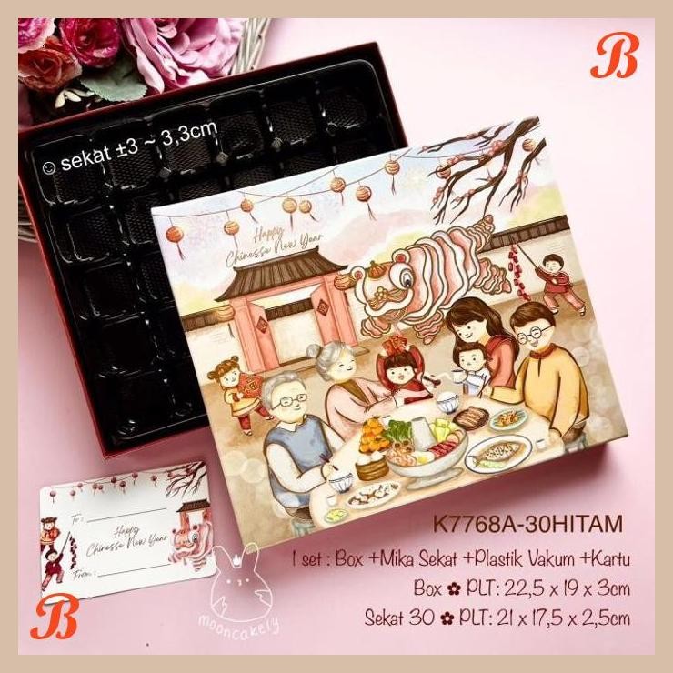 

| NS | (10PCS) K7768 KOTAK IMLEK +MIKA SEKAT NASTAR/ LAPIS LEGIT/ MOCHI/ SINCIA