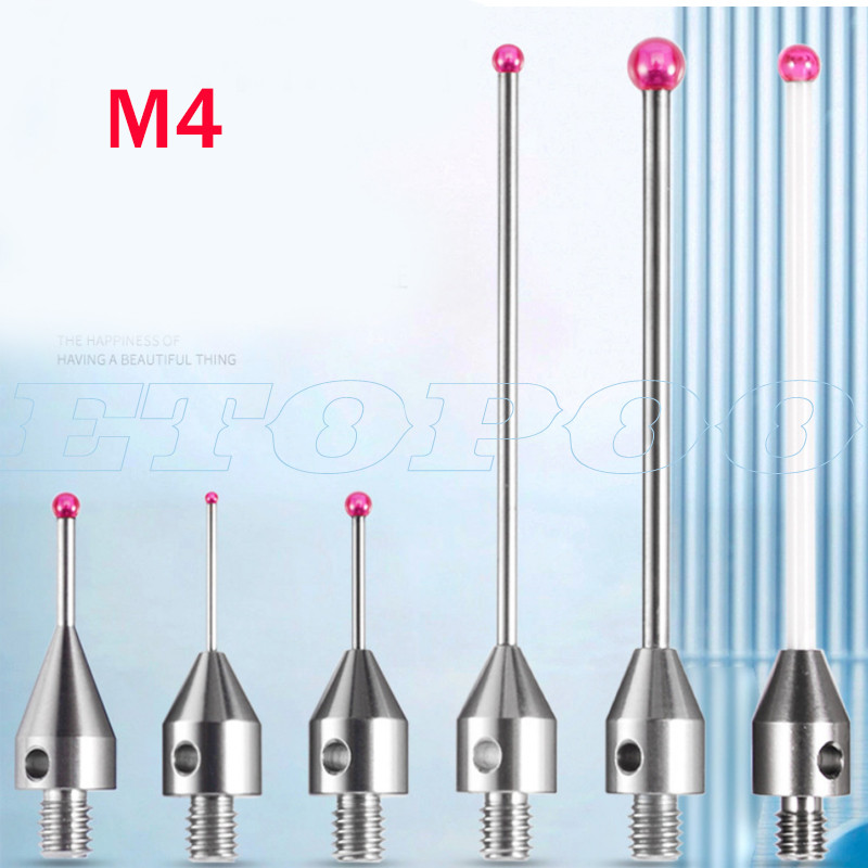 HARUMANES CMM Touch Probe M4 Thread Probe White steel tungsten steel ceramics For Electrical Dischar