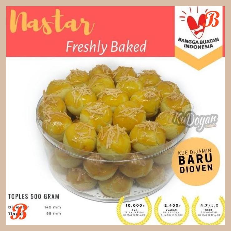 

| NS | KUE NASTAR NANAS WISMAN TOPPING KEJU HOME-MADE 500 GRAM