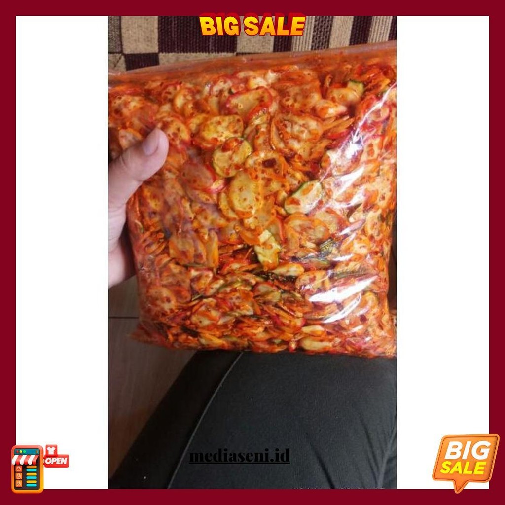

Kerupuk Seblak Bawang Seblak Kering Bumbu Basah Isi 1Kg Terlaris