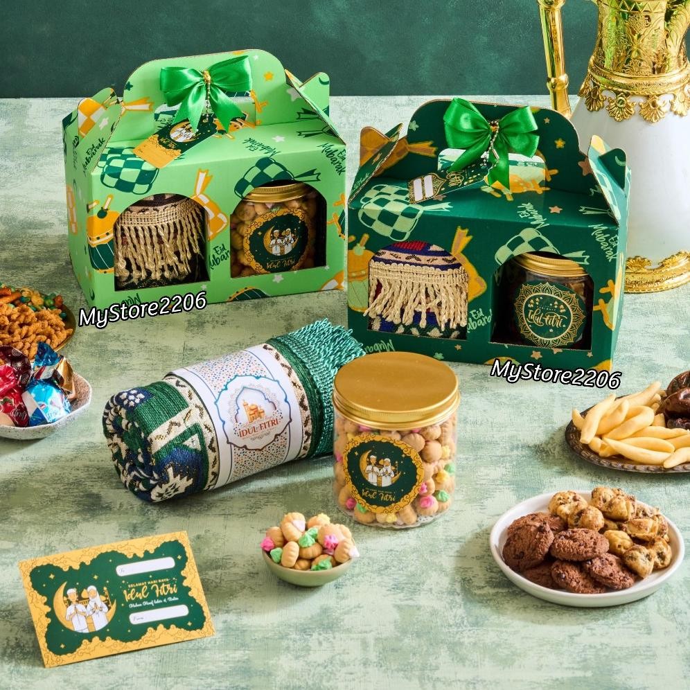 

Hampers Parcel Ramadhan Lebaran Idul Fitri PAKET Kue Kering, Kacang Campur, Kurma dan Sajadah
