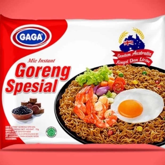 

PROMO MIE / PASTA / Mie Gaga Goreng Spesial 75g ( satu dus isi 40 bungkus ) NON COD