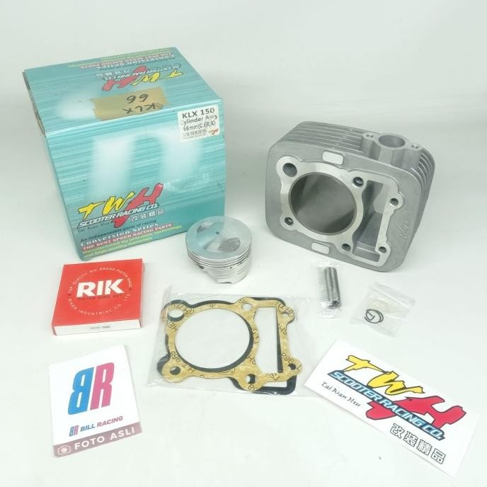 BLOK KLX 66 MM TWH BORE UP KAWASAKI BLOCK CYLINDER PISTON KLX150 KIT