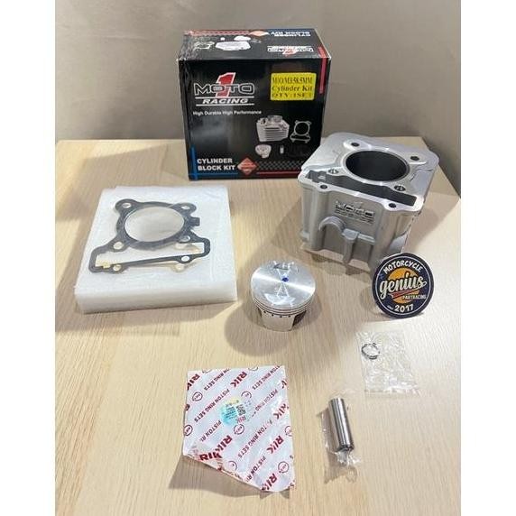 BLOK SEHER BORE UP KIT SET MIO M3 - FINO 125 - NEW GT 125 UK 58,5MM MOTO 1 ORIGINAL