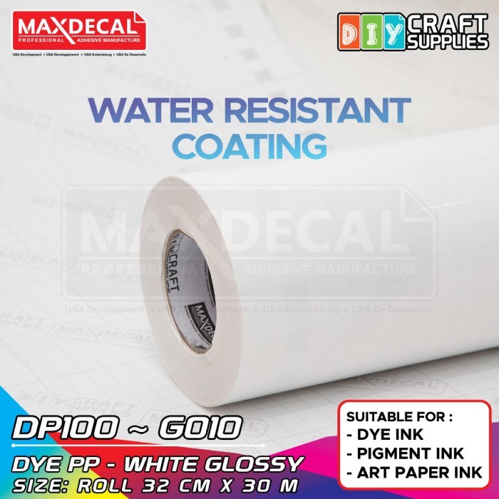 

STIKER VINYL PP INKJET COATING A3 ROLL TO ROLL 32CM X 30M DP100-G010