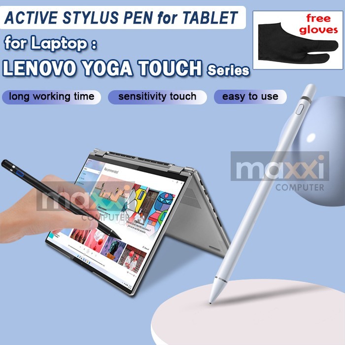 Danur - Lenovo Yoga Duet Slim Pro Ryzen Stylus Pen Pencil Pensil Touch Laptop