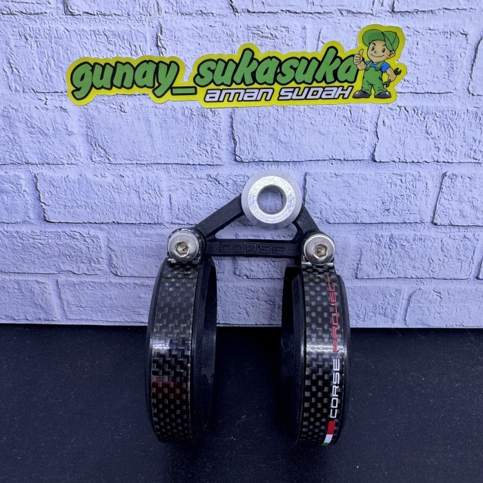 Breket Silencer Knalpot Clamp Evo Carbon Corse 2Tak