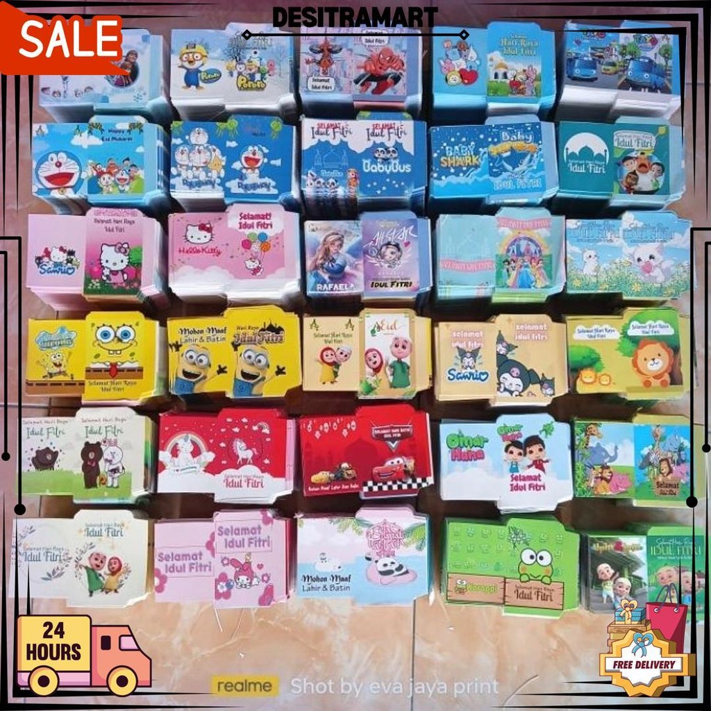

Amplop Lebaran Mini 1000 Lembar 1Kg Kartun Dan Muslim D Termurah