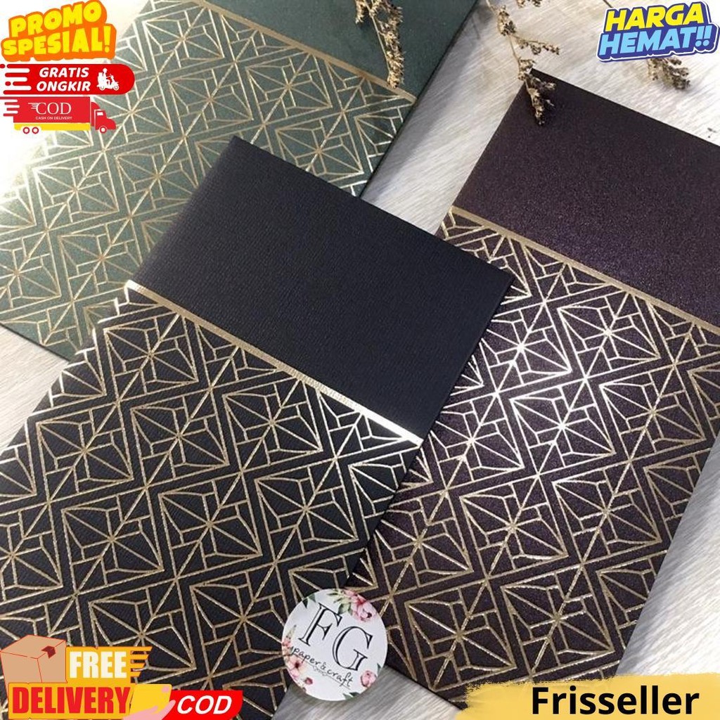 

Amplop Angpau 5Pcs Money Envelope Geometry Gold By Fgpaper D Ramadhan Sale
