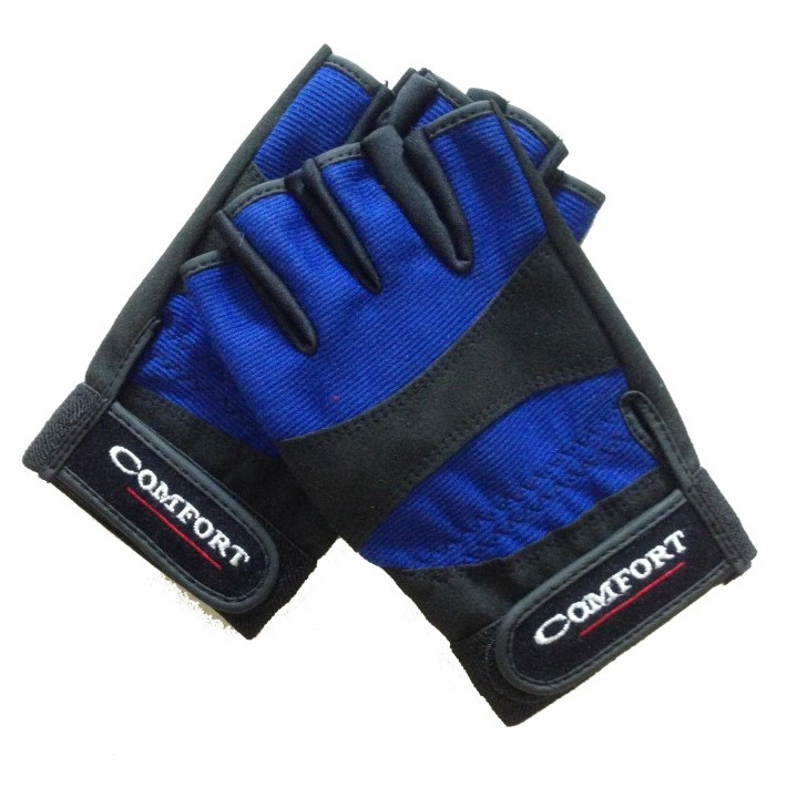 Sarung Tangan COMFORT Knuckle Half Finger - Blue