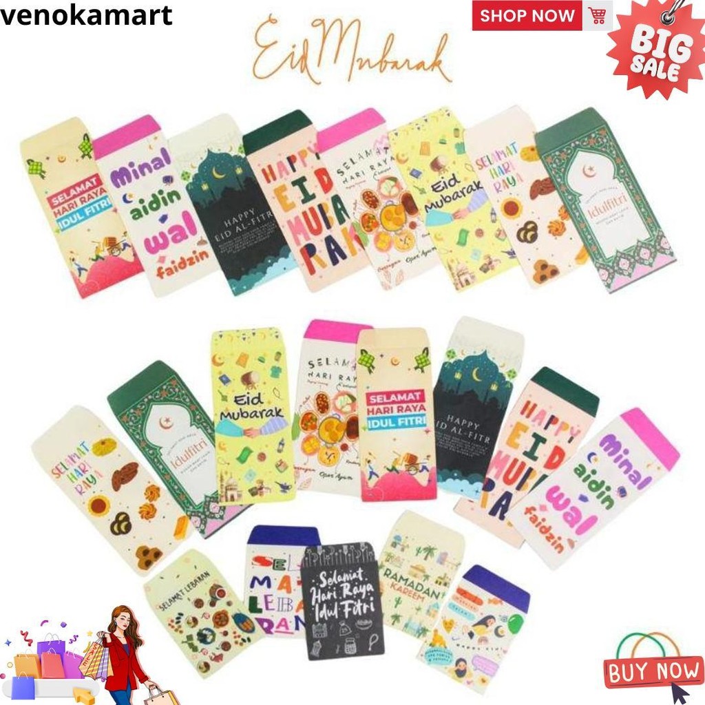 

(Isi 10,20,30,40,50 Pcs) Amplop Lebaran 2025 / Angpao Lebaran 2025 / Amplop Lebaran Idul Fitri 2025 / Amplop Atau Angpao Lebaran Murah D Promo 3.3