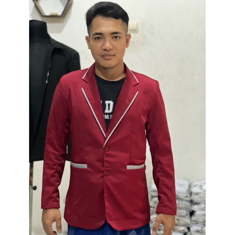 sale Jas OSIS Jas Sekolah Jas Almamater merah maron, Cocok buat Sekolah dan Ponpes.