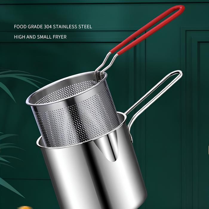 Deep Fryer Funnycook 4 In 1 Mini Deep Fryer Panci Penggorengan Kentang Saringan Minyak Dan Capitan