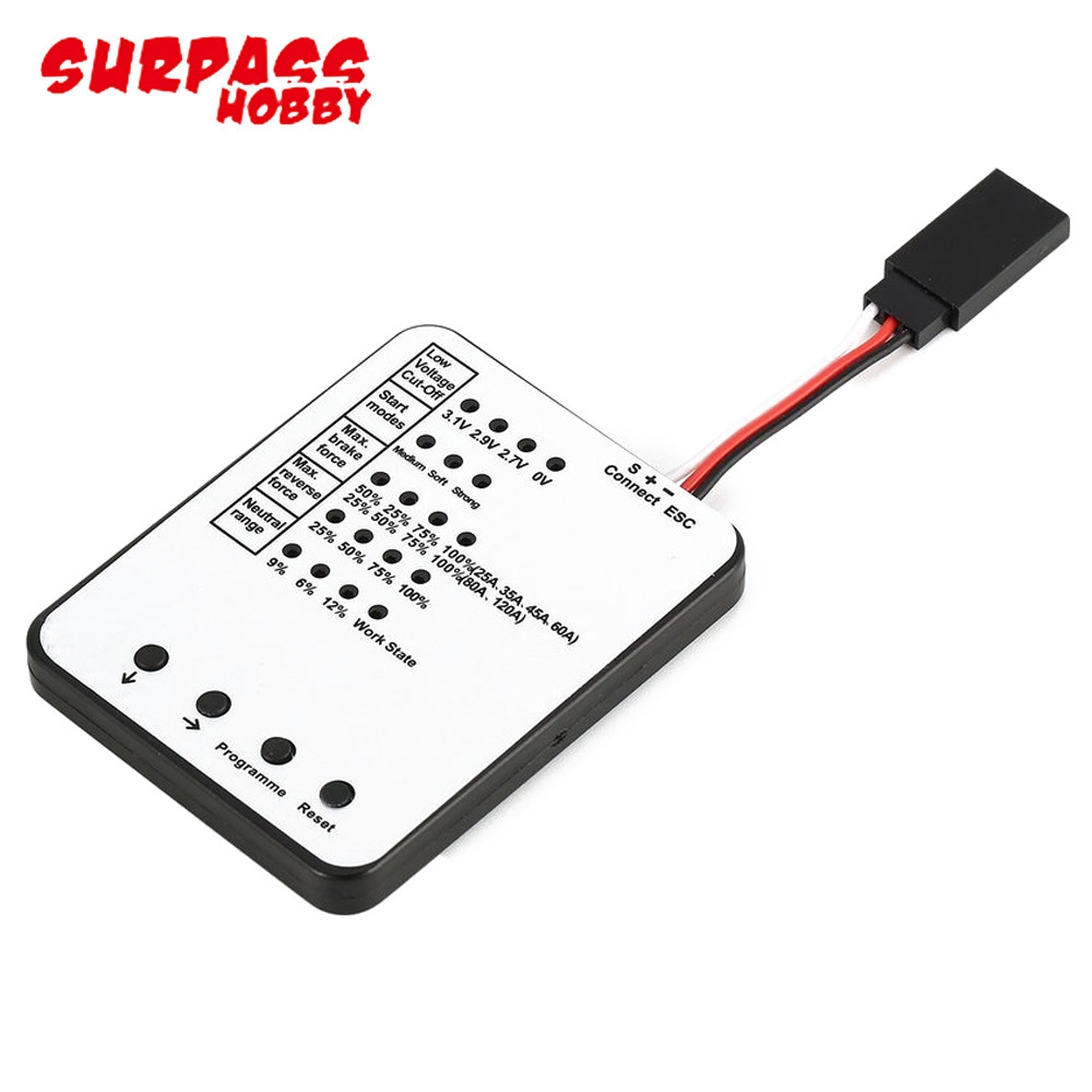 ENH Surpass Hobby LED Program Card For RC Electronic Speed Controller ESC Car Truck Boat Off-road Bu