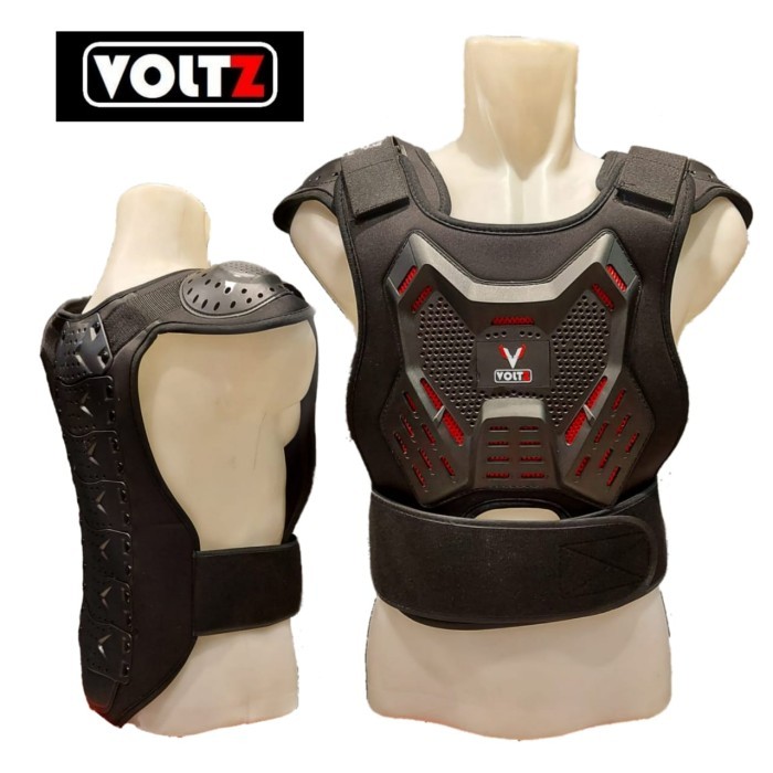body protector trail toring riding adventure hitam