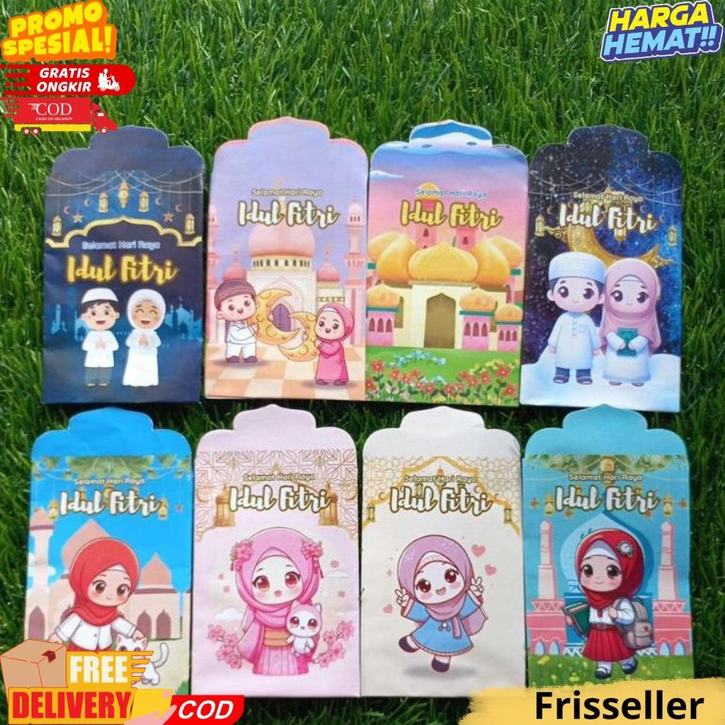 

Amplop Lebaran Motif Muslim Ukuran Medium Per Pak Isi 10Lembar D Sale