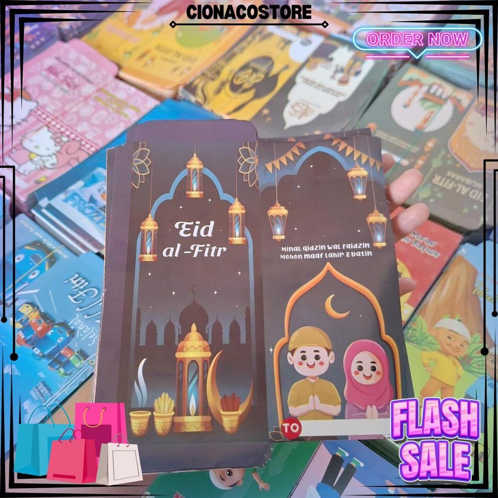 

(100 Lembar) Amplop Lebaran Ukuran Jumbo Uang Tidak Ditekuk D Cod