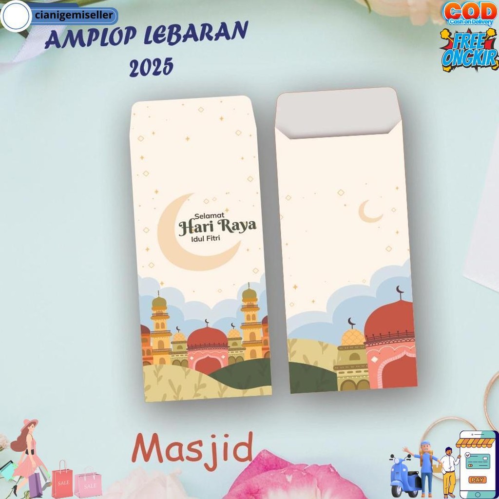 

(10 Pcs) Amplop Lebaran/Amplop Angpao Lebaran Murah/Per Pcs /Eceran Masjid D Terlaris