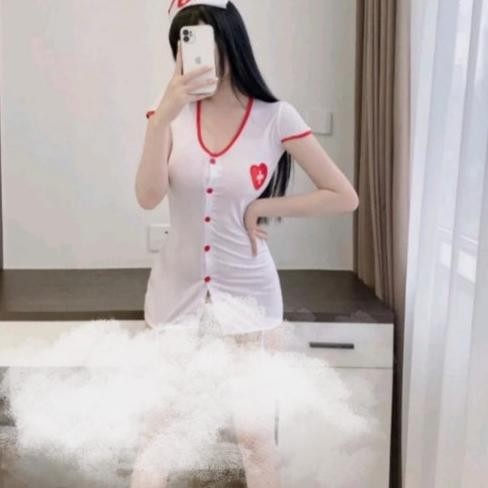 

Lingerie Sexy Cosplay Costum Nurse Perawat Seksi Import Original